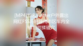 [MP4]知名Twitter户外露出网红FSS冯珊珊闹市区车内全裸自慰揉骚穴