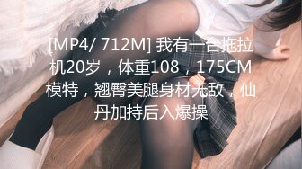 [MP4/ 712M] 我有一台拖拉机20岁，体重108，175CM模特，翘臀美腿身材无敌，仙丹加持后入爆操