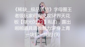 《稀缺__极品狠货》字母圈王者级玩家母狗女奴SP界天花板【曙光0521】私拍，露出啪啪道具调教暴力SP身上青一块紫一块的 (9)