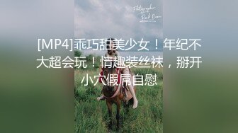 [MP4]乖巧甜美少女！年纪不大超会玩！情趣装丝袜，掰开小穴假屌自慰