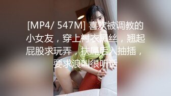 [MP4/ 547M] 喜欢被调教的小女友，穿上衬衣黑丝，翘起屁股求玩弄，扶屌后入抽插，要求浪叫很听话