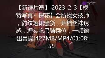 【新速片遞】 2023-2-3【模特写真丶探花】会所找女技师，豹纹短裙骚货，开档丝袜诱惑，埋头吃吊骑乘位，一顿输出暴操[427MB/MP4/01:08:55]