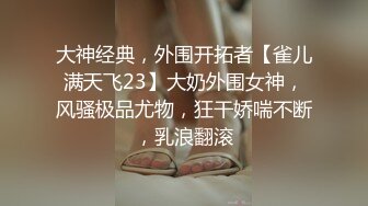 大神经典，外围开拓者【雀儿满天飞23】大奶外围女神，风骚极品尤物，狂干娇喘不断，乳浪翻滚